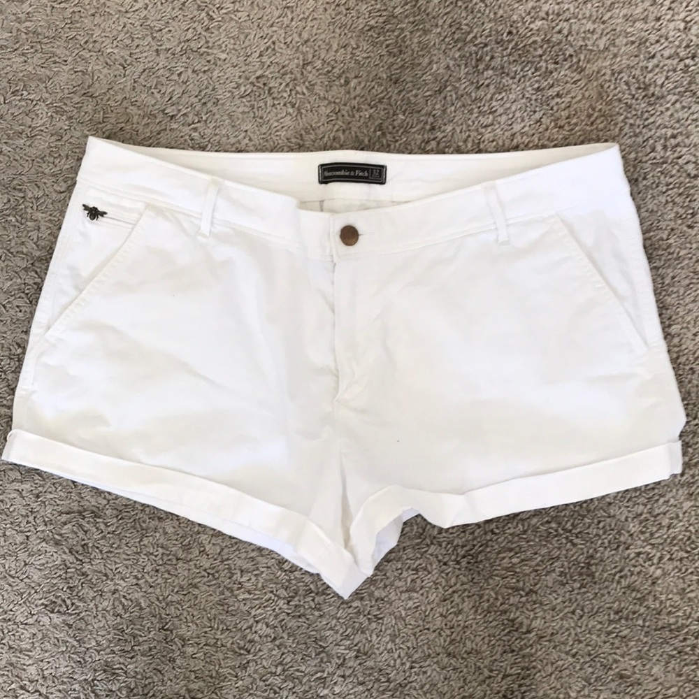 White Abercrombie Shorts